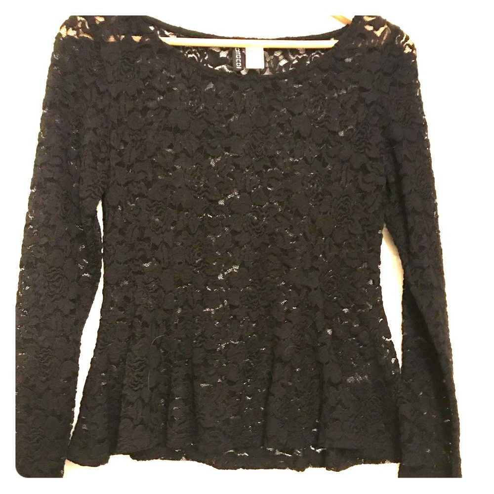 All lace peplum